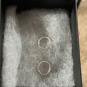 Small Silver Hoops